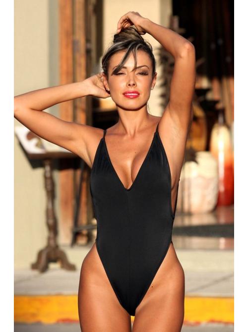 Exalted Black One Piece Swimsuit