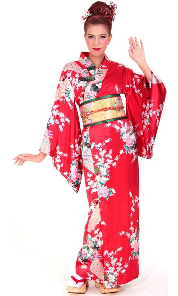 Красное кимоно - 97 фото
