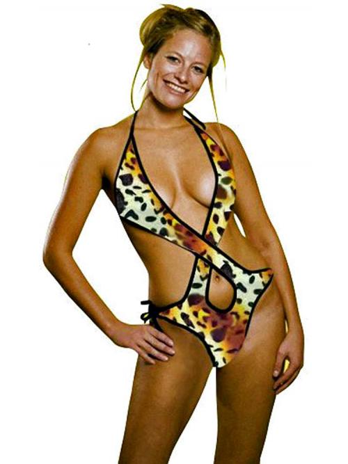 Cheetah Twist One Piece Suit