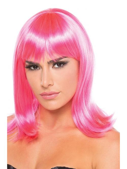 Doll Wig Hot Pink
