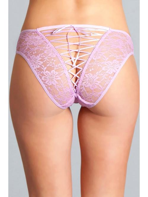 Delila Lavender Lace Strap Panty