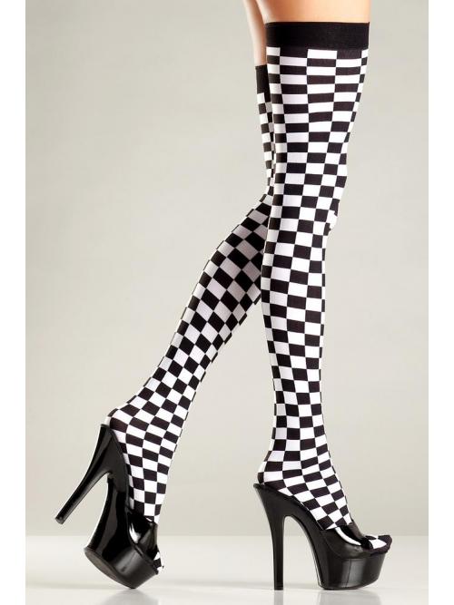 Thigh Highs Checkerboard